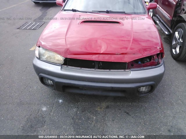 4S3BG6858W7607822 - 1998 SUBARU LEGACY 30TH ANN OUTBACK/LTD/SPT RED photo 6