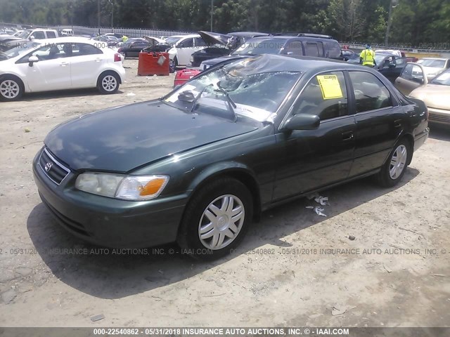 4T1BG22K7YU967073 - 2000 TOYOTA CAMRY CE/LE/XLE GREEN photo 2