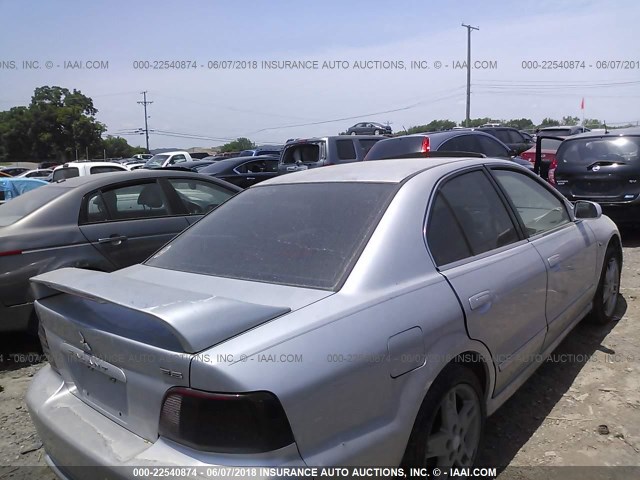 4A3AA46H93E170867 - 2003 MITSUBISHI GALANT ES/LS/GTZ SILVER photo 4