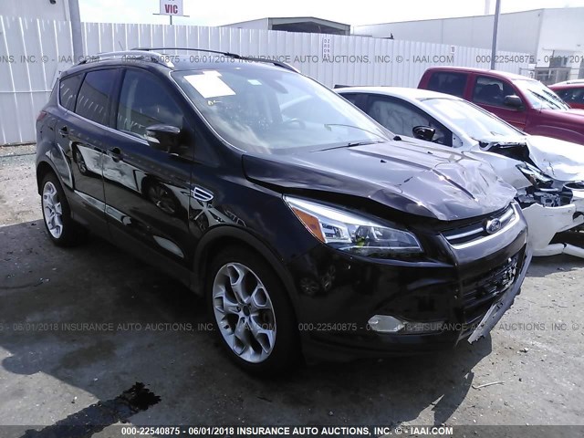 1FMCU0J97DUA33876 - 2013 FORD ESCAPE TITANIUM BLACK photo 1