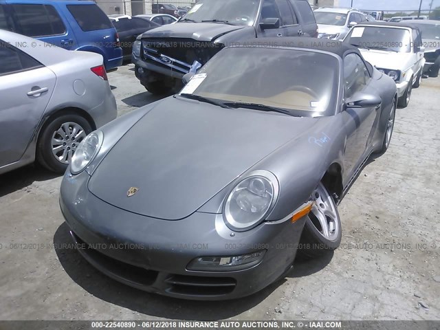 WP0CB299X7S776333 - 2007 PORSCHE 911 CARRERA S CABRIOLET GRAY photo 2