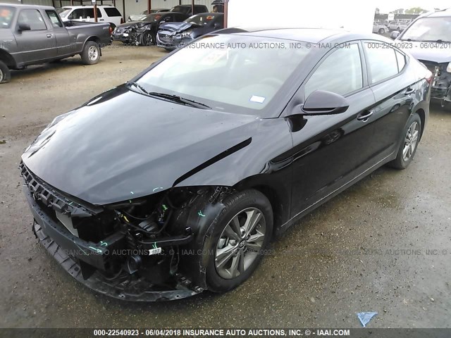 5NPD84LF4JH266076 - 2018 HYUNDAI ELANTRA SEL/VALUE/LIMITED BLACK photo 2