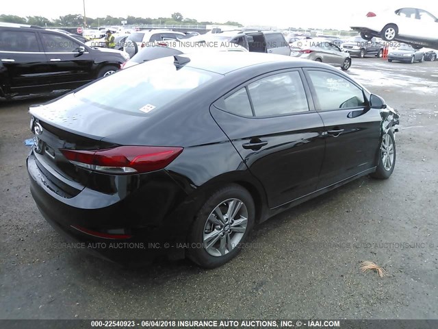 5NPD84LF4JH266076 - 2018 HYUNDAI ELANTRA SEL/VALUE/LIMITED BLACK photo 4