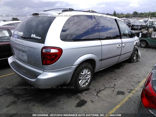 1B4GP44342B597812 - 2002 DODGE GRAND CARAVAN SPORT SILVER photo 4