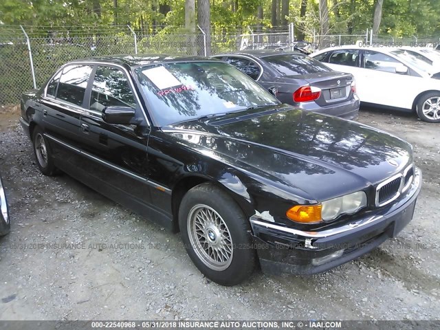 WBAGH8347YDP09613 - 2000 BMW 740 IL BLACK photo 1