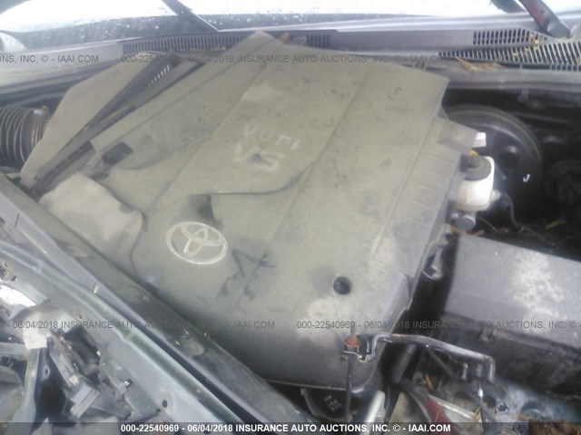 3TMLU42N99M032070 - 2009 TOYOTA TACOMA DOUBLE CAB მწვანე ფოტო 10