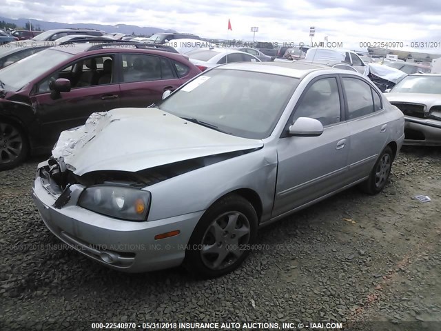 KMHDN46D06U228467 - 2006 HYUNDAI ELANTRA GLS/GT/LIMITED SILVER photo 2