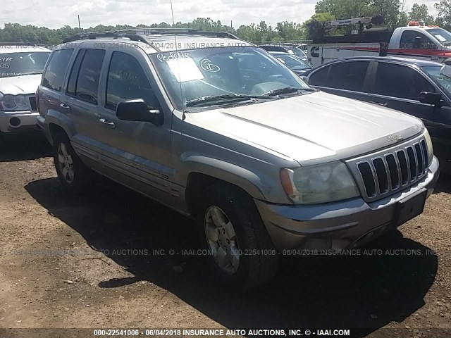 1J4GW58N21C691861 - 2001 JEEP GRAND CHEROKEE LIMITED GRAY photo 1