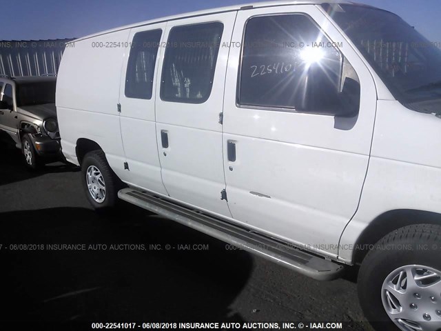 1FTNE24W66DA71254 - 2006 FORD ECONOLINE E250 VAN WHITE photo 6