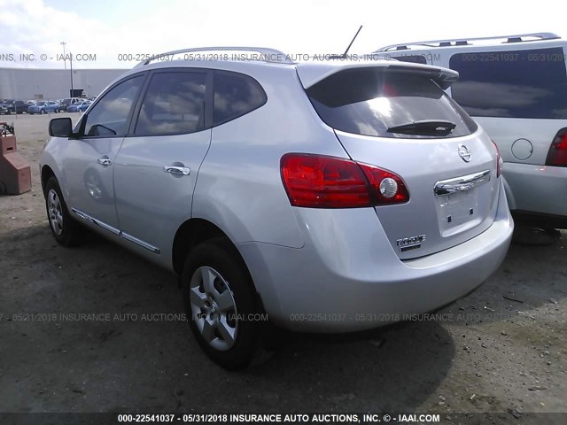 JN8AS5MT7FW165098 - 2015 NISSAN ROGUE SELECT S SILVER photo 3