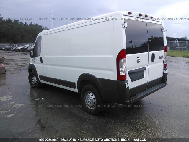 3C6TRVAG7HE513560 - 2017 RAM PROMASTER 1500 1500 STANDARD WHITE photo 3