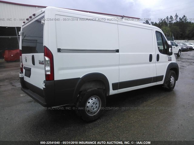 3C6TRVAG7HE513560 - 2017 RAM PROMASTER 1500 1500 STANDARD WHITE photo 4