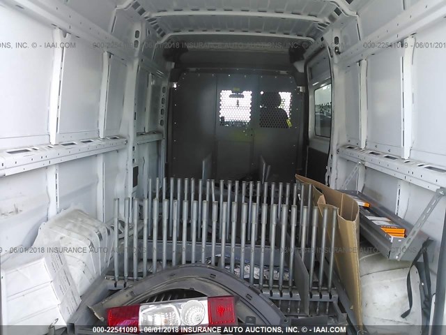3C6TRVDG2HE515101 - 2017 RAM PROMASTER 2500 2500 HIGH WHITE photo 8