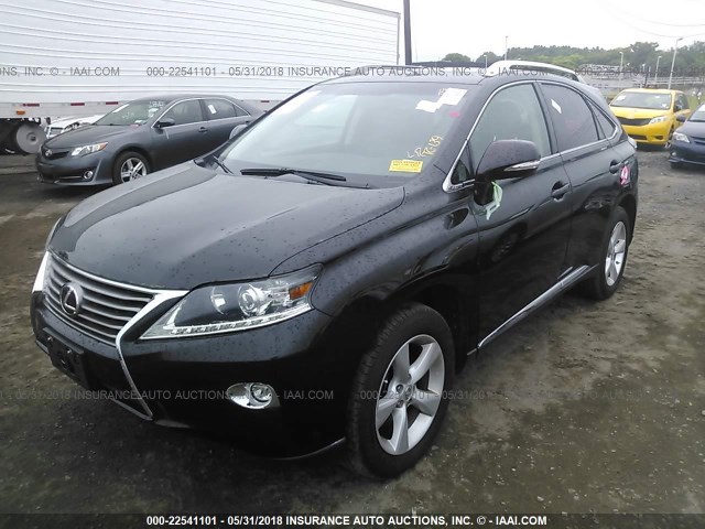 2T2BK1BA5FC333545 - 2015 LEXUS RX 350/BASE/F SPORT BLACK photo 2