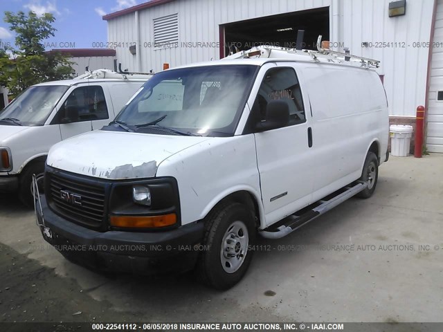 1GTGG25V241900795 - 2004 GMC SAVANA G2500 WHITE photo 2