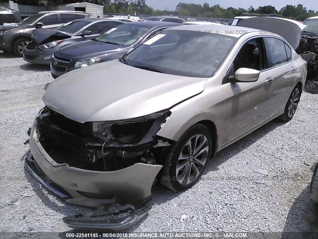 1HGCR2F58FA058430 - 2015 HONDA ACCORD SPORT 棕色 照片 2