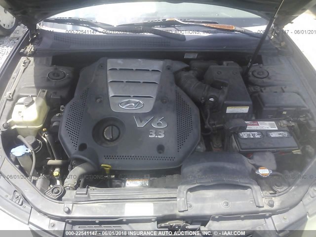 5NPEU46F26H076246 - 2006 HYUNDAI SONATA GLS/LX BLACK photo 10