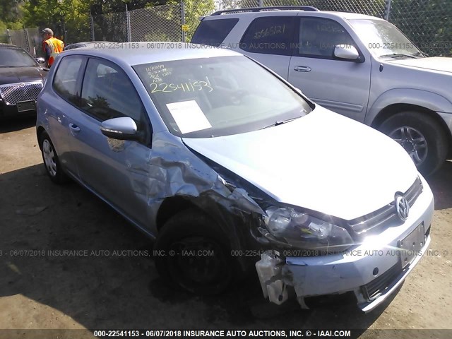 WVWBA7AJ9AW416259 - 2010 VOLKSWAGEN GOLF Light Blue photo 1