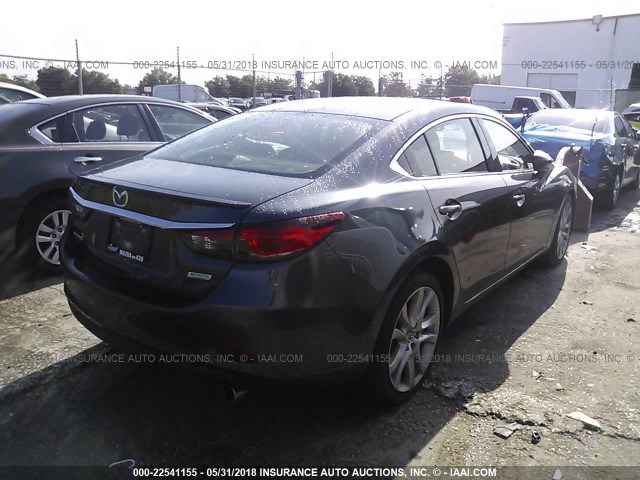 JM1GJ1V56G1458426 - 2016 MAZDA 6 TOURING GRAY photo 4