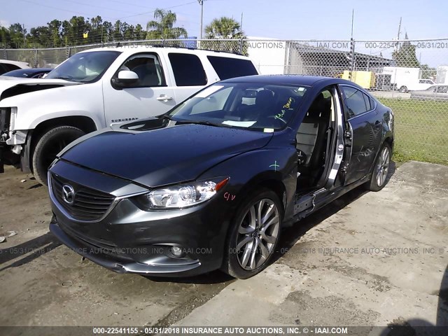 JM1GJ1V56G1458426 - 2016 MAZDA 6 TOURING GRAY photo 6