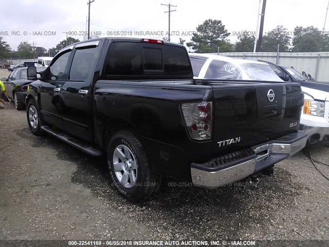 1N6AA07A84N532621 - 2004 NISSAN TITAN XE/SE/LE BLACK photo 3