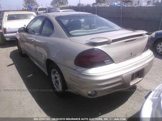 1G2NF12T41M561592 - 2001 PONTIAC GRAND AM SE1 GOLD photo 3