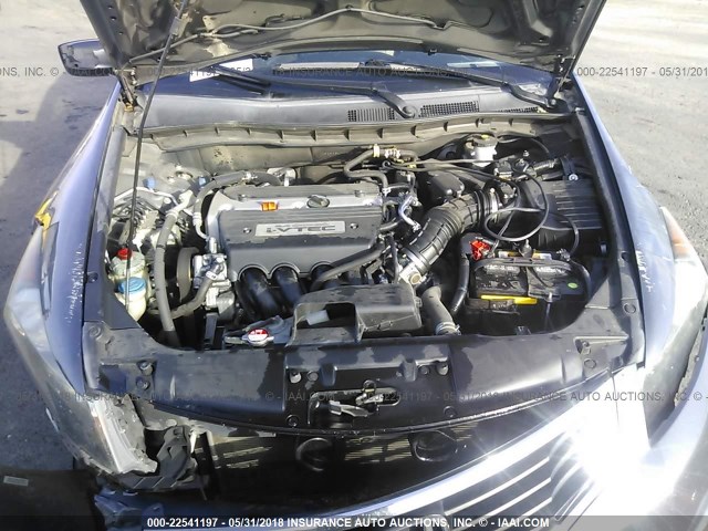 1HGCP26479A031804 - 2009 HONDA ACCORD LXP GRAY photo 10