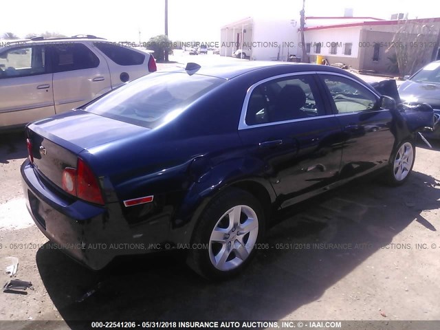 1G1ZB5E09CF305028 - 2012 CHEVROLET MALIBU LS Mavi foto 4