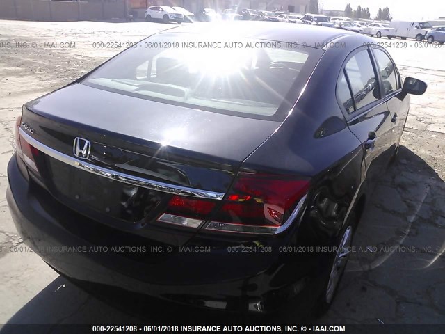 19XFB2F54FE205923 - 2015 HONDA CIVIC LX BLACK photo 4