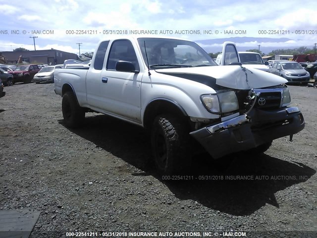 4TAWN72NXXZ512427 - 1999 TOYOTA TACOMA XTRACAB WHITE photo 1