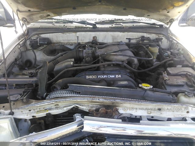 4TAWN72NXXZ512427 - 1999 TOYOTA TACOMA XTRACAB WHITE photo 10