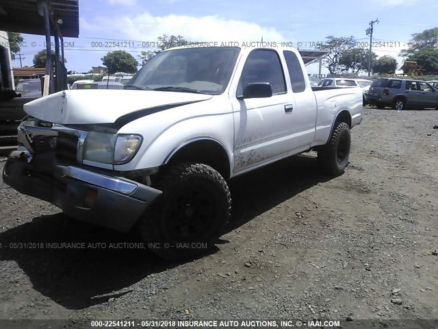 4TAWN72NXXZ512427 - 1999 TOYOTA TACOMA XTRACAB WHITE photo 2