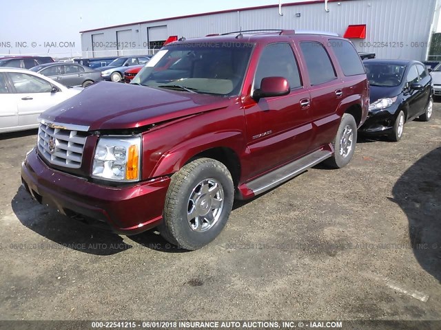 1GYEK63N13R179539 - 2003 CADILLAC ESCALADE LUXURY Tünd qırmızı foto 2