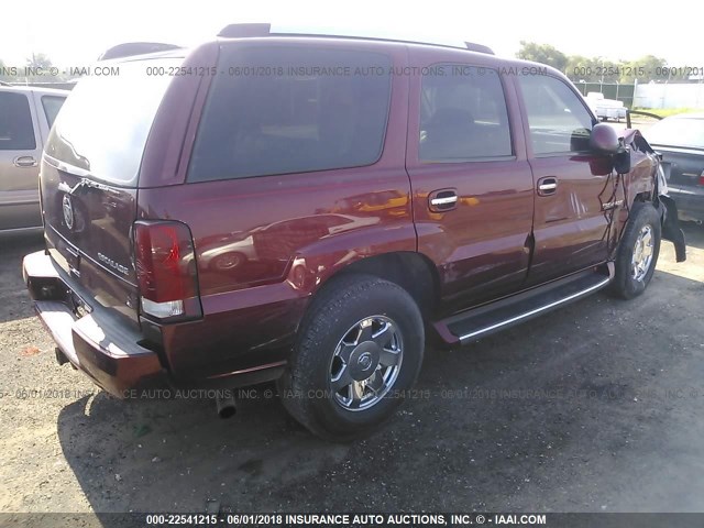 1GYEK63N13R179539 - 2003 CADILLAC ESCALADE LUXURY MAROON photo 4