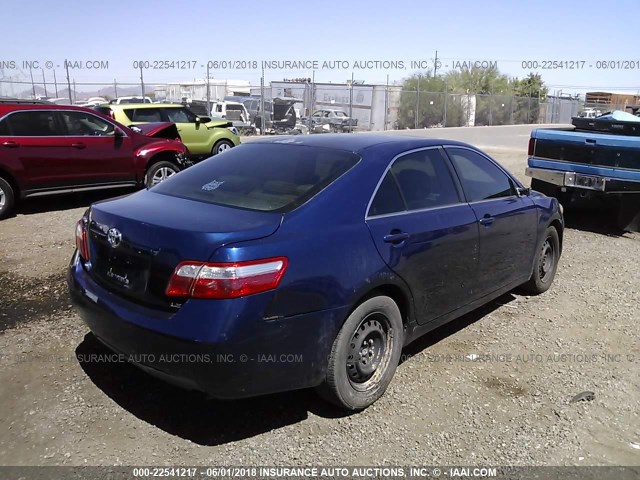 4T1BE46K99U295465 - 2009 TOYOTA CAMRY SE/LE/XLE BLUE photo 4