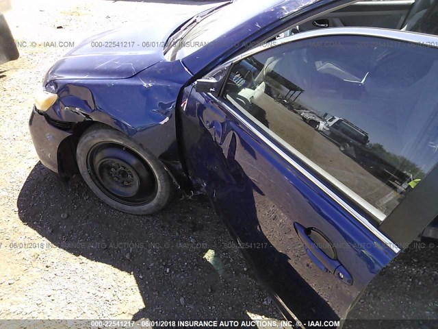 4T1BE46K99U295465 - 2009 TOYOTA CAMRY SE/LE/XLE BLUE photo 6