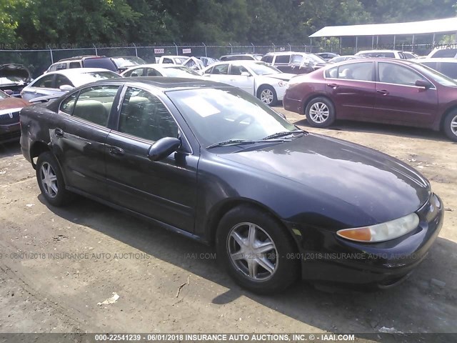 1G3NL52E32C216042 - 2002 OLDSMOBILE ALERO GL BLACK photo 1