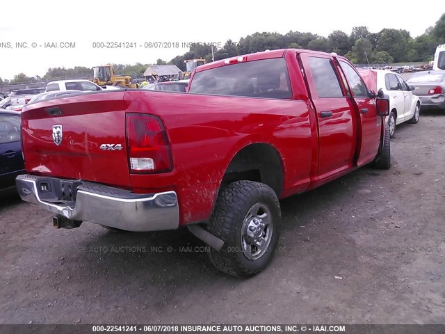 3C6TR5CT4DG549571 - 2013 RAM 2500 ST RED photo 4