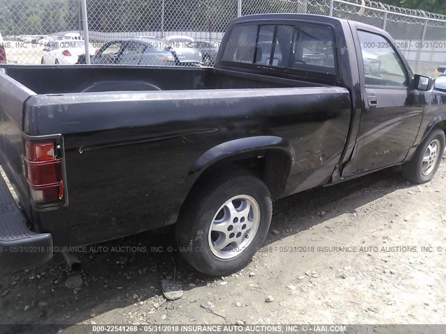 1B7FL26P9TS643411 - 1996 DODGE DAKOTA BLACK photo 6