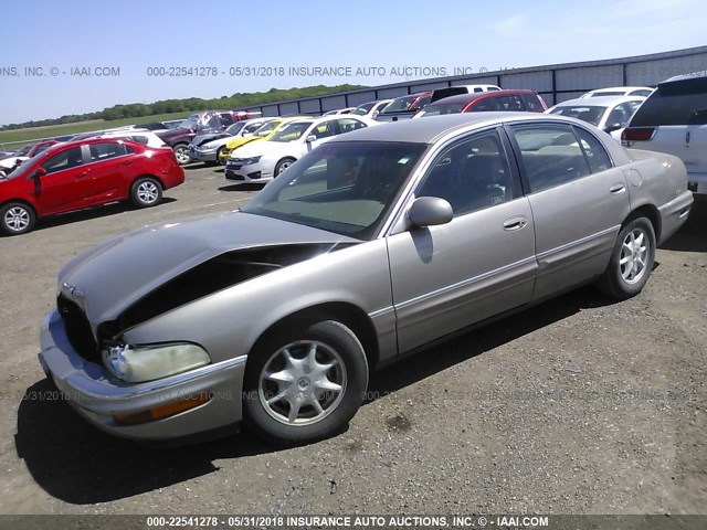 1G4CW52K4Y4111514 - 2000 BUICK PARK AVENUE  BEIGE photo 2