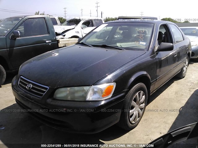 4T1BG22K51U109249 - 2001 TOYOTA CAMRY CE/LE/XLE BLACK photo 2