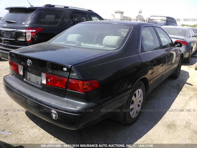 4T1BG22K51U109249 - 2001 TOYOTA CAMRY CE/LE/XLE BLACK photo 4