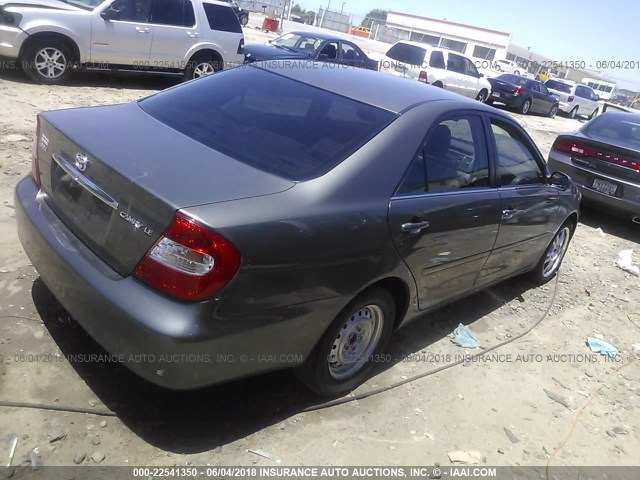 4T1BE32KX4U926930 - 2004 TOYOTA CAMRY LE/XLE/SE ნაცრისფერი ფოტო 4
