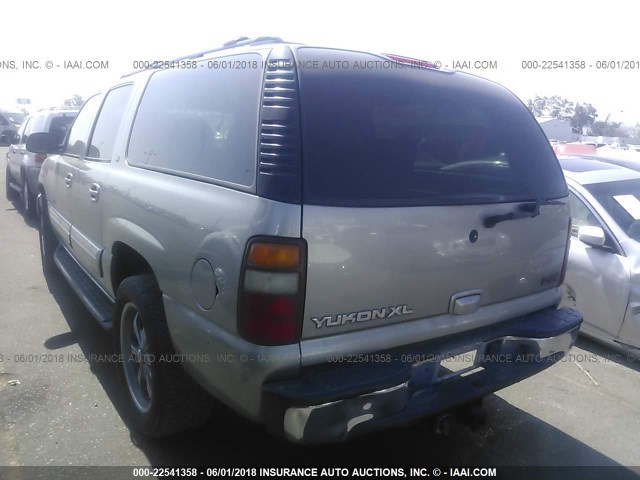 3GKFK16ZX2G269268 - 2002 GMC YUKON XL K1500 TAN photo 3