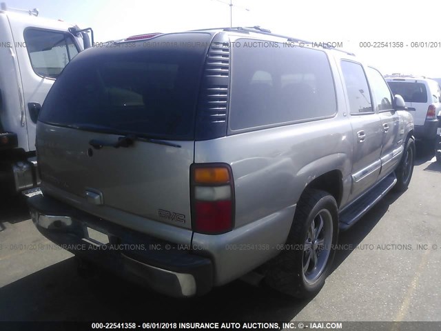 3GKFK16ZX2G269268 - 2002 GMC YUKON XL K1500 TAN photo 4