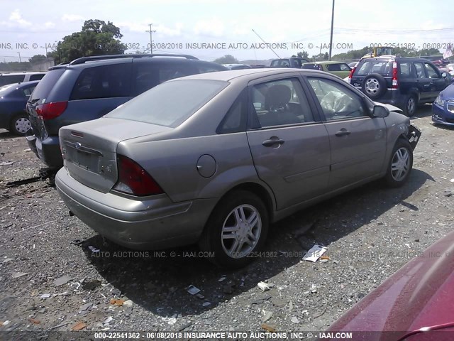 1FAFP34344W140542 - 2004 FORD FOCUS SE COMFORT/SE SPORT BROWN photo 4