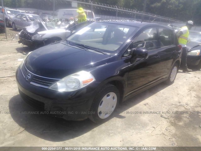 3N1BC13E08L455283 - 2008 NISSAN VERSA S/SL BLACK photo 2