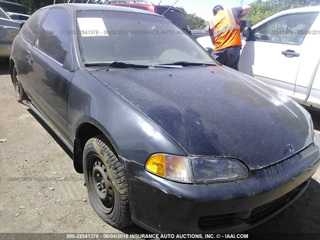 2HGEH2359PH512560 - 1993 HONDA CIVIC CX BLACK photo 6