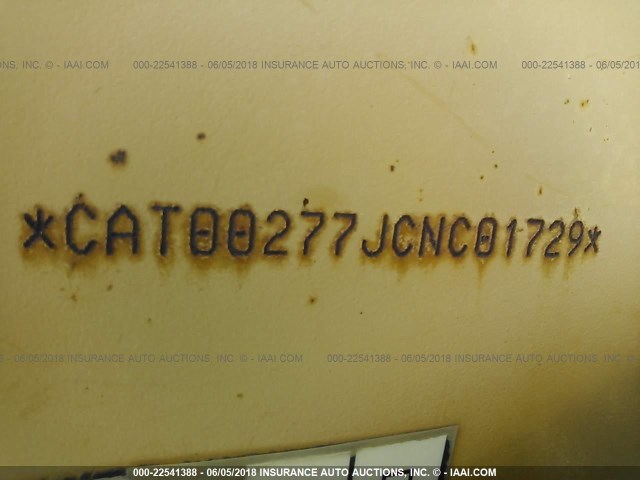 CAT00277JCNC01729 - 2003 CATERPILLAR 277 YELLOW photo 9