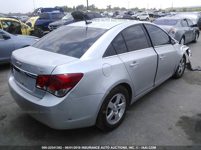 1G1PC5SB6D7226986 - 2013 CHEVROLET CRUZE LT SILVER photo 4